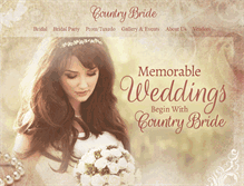 Tablet Screenshot of countrybridepeoria.com